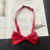 Gravata Vermelha Masculina Casamento Noivo Roupa Zíper Grátis Estilo Universitário Estilo Acadêmico Jk Gravata Borboleta Menina