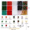 Cuentas de acrílico para arroz letra aretes de Navidad material de cuentas hecho a mano diy pulsera collar aretes juego de cuentas sueltas caja
