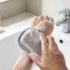 Bolsa de jabón para baño con red espumante para uso doméstico, red espumante para limpiador facial, bolsa de red de esponja de baño suave para limpieza facial y baño
