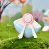 Novo playground micro paisagem jardinagem DIY bolo decoração acessórios roda gigante deslizar cavalo de Tróia ornamentos de resina