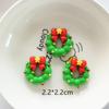 Accesorios de resina crema gel pinza para el cabello caricatura hecho a mano diy joyería hebilla zapatos agujeros corona de navidad muñeco de nieve norte 2