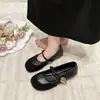 Zapatos de Abuela Estilo Suave Más Vendidos Zapatos Bajos de Una Sola Pieza para Mujer Franceses 2026 Novedades de Otoño Par de Suela Plana para Combinar con Faldas Zapatos Mary Jane