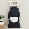 Delantal Nuevo de Dibujos Animados para el Hogar Moda de Cocina Impermeable a Prueba de Aceite Anti-Manchas Ropa de Trabajo Linda Cubreoles de Cocina Delantal