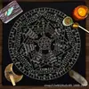 Tapete de Mesa para Cartas de Tarot de Venta Caliente Transfronterizo, Tapete de Juego Antideslizante y Resistente al Desgaste, Tapete Decorativo para Mesa de Mahjong, Dropshipping de Etiqueta Temu