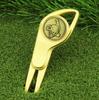 Nuevos suministros de golf, horquilla Guoling, herramienta para divot de golf, horquilla de bola de metal multifuncional/marcador de bola/marcador