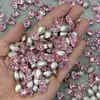 180 piezas de todo el lote de cristal Dongzhou ovalado fondo puntiagudo taladro huevo de paloma circón k9 taladro de vidrio accesorios para joyería DIY