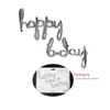 Globo de letras HAPPY B.DAY de una pieza decoración de fiesta de cumpleaños infantil globo para bebé 100 días globo de diseño