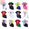 2425 Popular Mismo Estilo Conjunto de Uniforme de Fútbol No. 7 Ronaldo Mbappé No. 10 Camisetas de Verano Messi para Hombre y Mujer