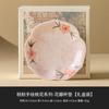 Posavasos Rosa Melocotón Pintado a Mano de Flor de Melocotón Hogareño Cerámica China Aislante Posavasos Exquisito de Pétalo Accesorios para Juego de Té Platillo