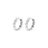 Plata Esterlina S999 Plata para Pie Plata Amor Pendientes Clip de Hueso de Oreja para Mujer Pendientes de Lujo Ligero Exquisitos Pendientes de Amor Versátiles Accesorios para Orejas