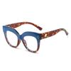 Nueva moda ojo de gato marco grande retro europeo y americano pasarela luz lujo espejo plano ins celebridad de Internet mismo estilo gafas marco moda