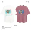 Camiseta de Manga Corta Unisex Estilo Americano Peso Pesado Algodón Puro Estampado Divertido de Perro Marca de Moda Corte Holgado Comercio Exterior Transfronterizo Venta al por Mayor Top