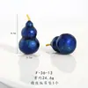 Loja de Ouro Mesmo Estilo Acessórios DIY Banhados a Ouro Colar com Pingente de Cabaça de Sete Peças para Mulheres, Corrente de Clavícula Versátil Exquisita Retro da Moda