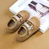 Zapatos pequeños de cuero para niña, colección primavera/otoño 2026, estampado de leopardo retro, elegantes y a la moda, suela blanda, zapatos de bebé, planos estilo Birkenstock