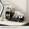 Caixa de armazenamento de cosméticos em acrílico porta-canetas giratório mesa de maquiagem desktop grande capacidade armazenamento de skincare