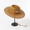 Moda casual nueva de primavera y verano tejida a mano con cuerda de amarre paja de papel hueca anillo alto superior ala grande sombrero de paja sombrero de sol para exteriores