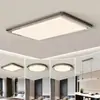 Lámpara de Techo Minimalista para Sala de Estar con Sensación de Lujo Ligero Estilo Italiano, Patrón de Hielo Agrietado, Elegantes Luminarias Rectangulares para Uso Doméstico en Pasillos