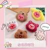 Pingente de Pelúcia Capivara Chaveiro Boneca Fofa Porquinho da Índia Aquático Boneca Broche Desenho Animado Castor Encapuzado Enfeites Pendurados
