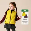 [Reversível] Roupa Infantil Amila 2026 Inverno Nova Colete Infantil para Meninas com Gola Alta Colete Quente Infantil