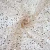 Tecido bordado com lascas Saia bordada com lantejoulas Saia de boneca Tecido da moda Vestido popular para palco Tecido para vestuário
