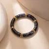 Nuevo Diseño Acrílico Bloque de Color, Pulsera Personalizada, Versátil y Generosa, Pulsera de Polvo Dorado Moderna y Sencilla, Europea y Americana