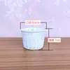 Vaso de Flor Redondo de Plástico para Simulação, Plástico Espessado, Resina Cerâmica Imitação, Vaso de Flor Redondo Pequeno Criativo para Arranjos Florais e Enfeites