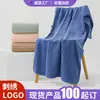 Toalha de Banho Personalizada Absorvente Secagem Rápida Sem Fiapos Rosto Coral Fleece Natação Espessa