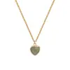 Colgante de cristal natural ágata amor transfronterizo colgante colgante cabeza chapada piedra natural collar piedra cristal al por mayor