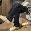 Inverno 2023 Novo tamanho plus size masculino roupas forradas com fleece corduroy espessado calças retas calças casuais uma loja casual