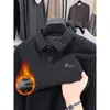 Suéter engrosado de cuello vuelto de dos piezas falsas para hombre transfronterizo, nuevo estilo de invierno, forrado de felpa, cálido, top de punto de capa base para mediana edad
