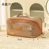 Bolsa de Maquillaje de Malla Transfronteriza para Productos Nuevos con Gran Capacidad, Portátil, Multifuncional, Bolsa de Almacenamiento de Artículos de Tocador de Viaje con Compartimentos para Mujer