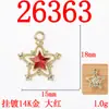 Moda Coreana Colgante de Aleación de Estrella de Cinco Puntas Joyería Hecha a Mano DIY Accesorios para el Cabello Pasador Borla Estrella Calada Accesorios DIY