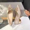 Zapatos de tacón grueso estilo francés para mujer con un toque de alta gama, cómodos para los pies, Zapatos de boda de doble uso, Zapatos de moda para mujer, Nueva colección Primavera/Verano 2025