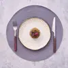 1/4/6/12 Peças Tapetes Redondos de PP para Mesa de Jantar Transfronteiriços Tapetes para Comida Ocidental Doméstica Conjunto de 38cm Tapetes de Isolamento Podem Ser Personalizados