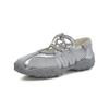 Zapatos Mary Jane para Mujer 2026 Verano Malla Transpirable Blancos Casuales Zapatos Individuales para Mujer 2025 Verano en Stock
