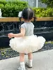 Saia Tutu de Verão para Meninas, Saia Tutu Fofa de Bolo para Crianças Pequenas, Roupa de Performance para Torcida Infantil