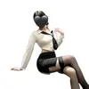 Shuang'Er Tallas Grandes Nueva Lencería Sexy Uniforme Tentación Secretaria Apasionado Sexy Puro Deseo Estudiante Disfraz de Juego de Rol