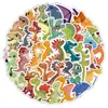 50 pegatinas originales de dibujos animados hechos a mano de gatos, perros y animales marinos para decorar cuadernos, botellas de agua y papelería