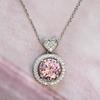 Collar Cao Shi de gran venta en Europa y América, moderno y lujoso colgante femenino con forma de huevo de ganso, cadena de clavícula colorida con forma de O.