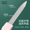 Lmltop Herramienta de Pulido para Manicura de Doble Punta Lima de Uñas Tira de Lija Tira para Frotar Manicura Recogedor de Piel Muerta en Forma de V 3068