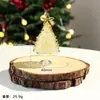 2026 Nuevo Adorno de Árbol de Navidad Soñador Regalo Decoración Navideña Decoración de Escritorio Árbol de Navidad de Vidio Adorno Pequeño