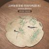 Novo estilo chinês gaze nuvem brocado de nuvem forjando tapete de chá estilo nacional tapete absorvente à prova d'água tapete de bolha seca coaster prato de chá tapete acessórios de jogo de chá