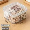 Potes de Armazenamento Transparentes para Cozinha Mais Vendidos, Potes Selados, Caixas de Armazenamento para Frutas Secas e Chá de Flores, Caixas de Armazenamento Seladas à Prova de Umidade para Grãos e Especiarias
