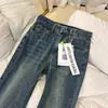 Jeans de Pierna Ancha Acampanados Estilo Retro Americano No Ajustados para Mujer, Novedad de Otoño Tallas Grandes de Cintura Alta que Cubren la Cadera