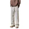Calça Lavada Tie-Dye Americana Masculina Exportação Novo Design de Tinta Calça de Moletom Reta Solta Esportiva Casual