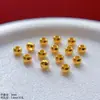 Acessórios Banhados a Ouro Prata Método Antigo S925 Cinzel Gravado Guirlanda de Cânhamo Lanterna de Contas de Oito Costelas Contas a Granel Corda para Pulseira DIY