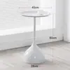 Mesa lateral de sofá, sala de estar, mesa de centro pequeña, mesa de rincón, mesita de noche de hierro forjado, mesa lateral pequeña para balcón, mesa redonda pequeña, adecuada para apartamentos pequeños