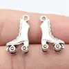 20X11Mm 1.1g Color Plata Antigua Patín Roller Colgante Accesorios DIY Mayoreo