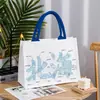 Bolsa Tote Cultural e Criativa Beihai Bolsa de Lona Tridimensional Bolsa de Mão de Lona de Grande Capacidade Fabricante de Bolsa de Lona para Exposições Atacado