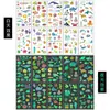 Pegatinas de Tatuaje de Pascua que Brillan en la Oscuridad para Niños, Pegatinas Temporales de Brazo y Cara de Dibujos Animados para Fiesta Festiva, Carnaval, Transfronterizo, Nuevo Producto